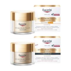 Eucerin Hyaluron-Filler + Elasticity Dagcrème SPF30 50ml en Nachtcrème 50ml Routine Kit