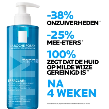 La Roche-Posay Effaclar Zuiverende Reinigingsgel +M Navulling 400ml